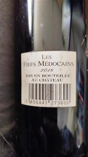 Bordeaux Médoc Les Fiefs Médocains 2018
