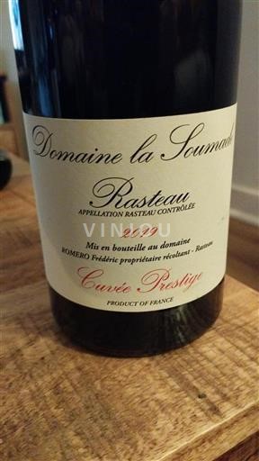 Rhônevallei Rasteau Domaine la Soumade Prestige 2019